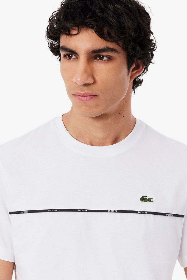 Lacoste Erkek T-shirt Beyaz Lacoste Erkek T-shirt Beyaz