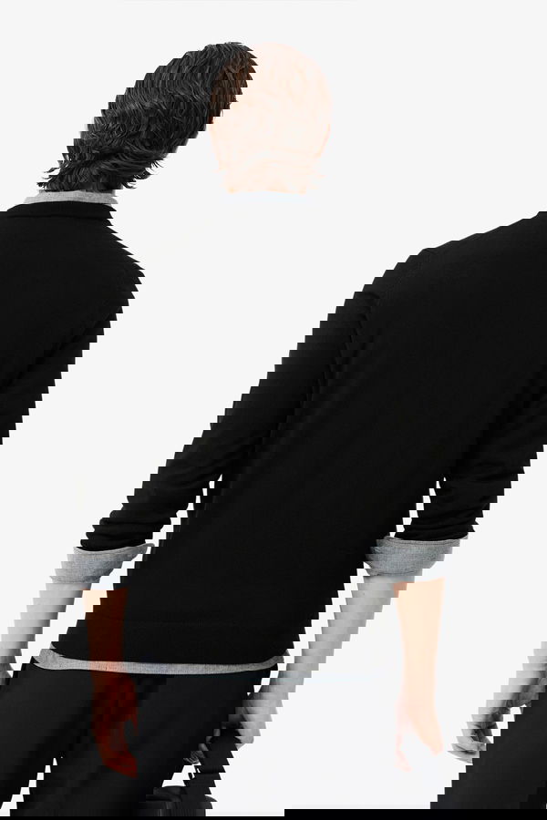 Lacoste Erkek Triko Kazak SIYAH