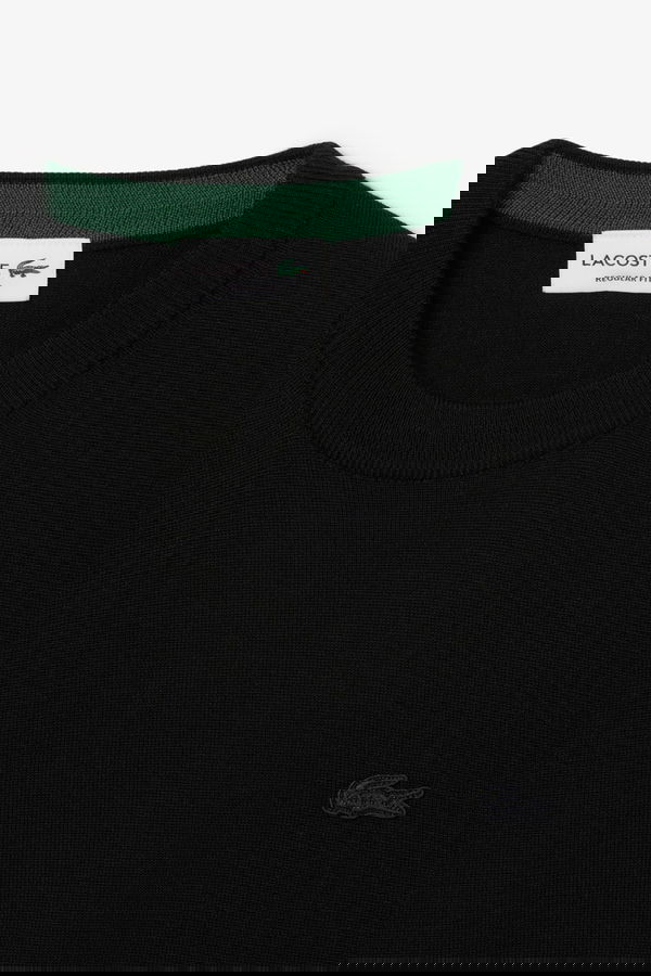 Lacoste Erkek Triko Kazak SIYAH