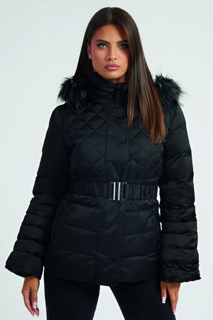 Guess Gerçek Kuş Tüyü Şişme Mont SİYAH Guess Gerçek Kuş Tüyü Şişme Mont SİYAH