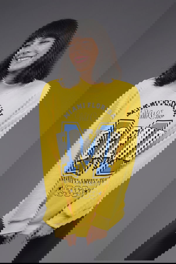 Legenos Baskılı Sweat SARI Legenos Baskılı Sweat SARI