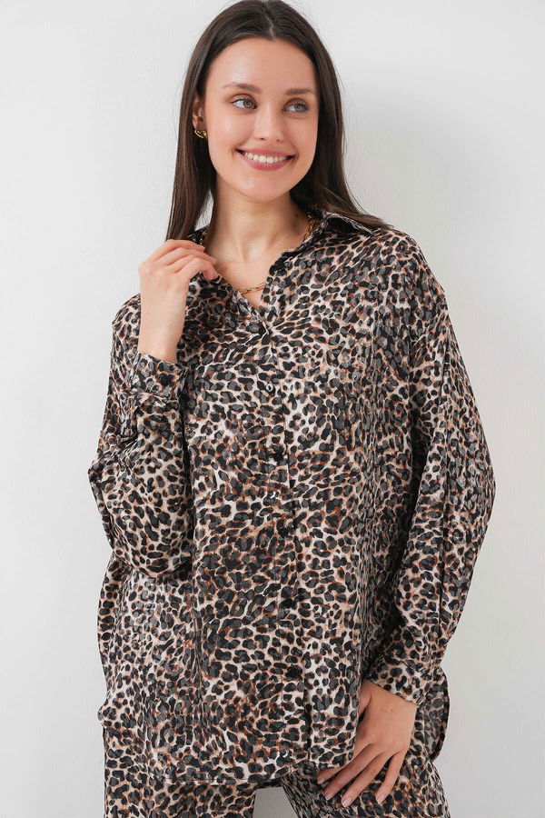 Gabria Leopar Parlak İkili Takım LEOPAR Gabria Leopar Parlak İkili Takım LEOPAR