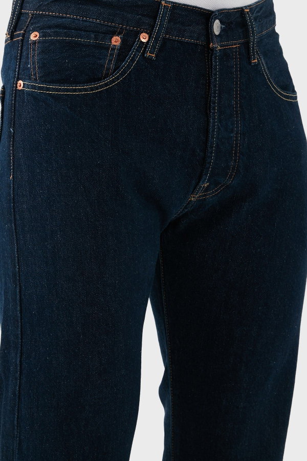 Levis 501 Erkek Original Fit Jeans Pantolon LACIVERT