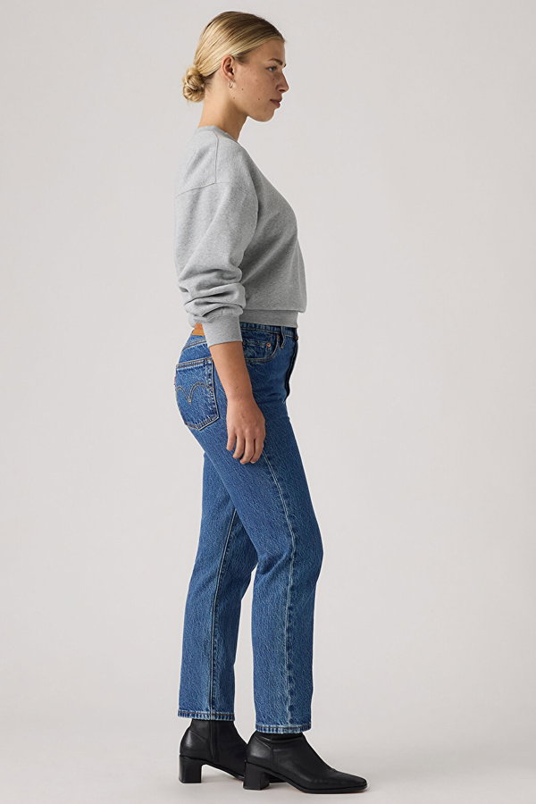 Levis 501 Kadıın Cropped Jeans Pantolon MAVI
