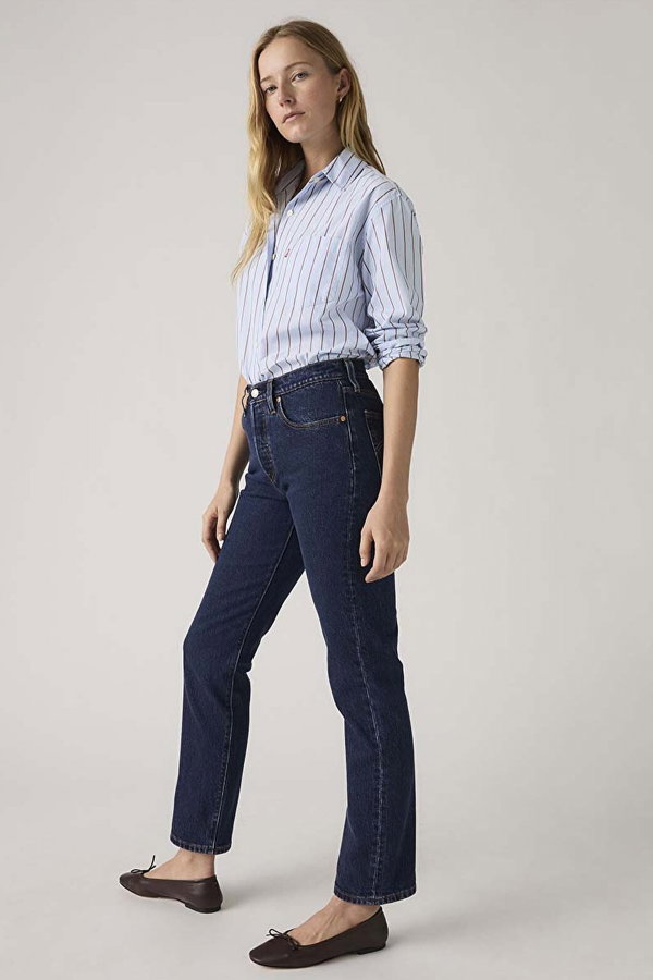 Levis 501 Kadın Origina Jeans  Pantolon LACIVERT
