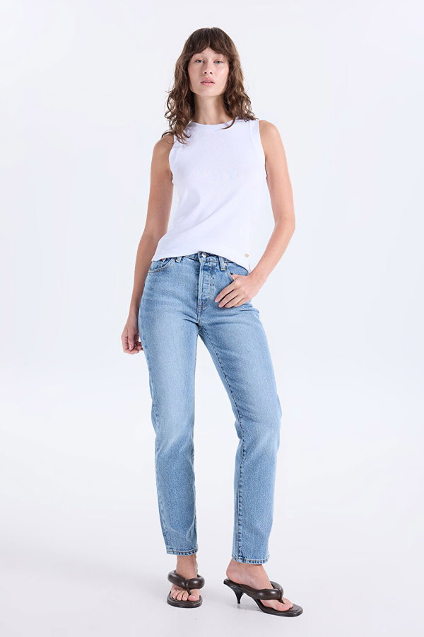 Levis 501 Kadın Origina Jeans  Pantolon MAVI