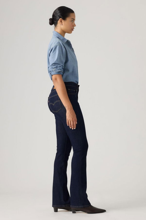 Levis 725 Kadın High Rise Bootcut Jeans Pantolon LACIVERT