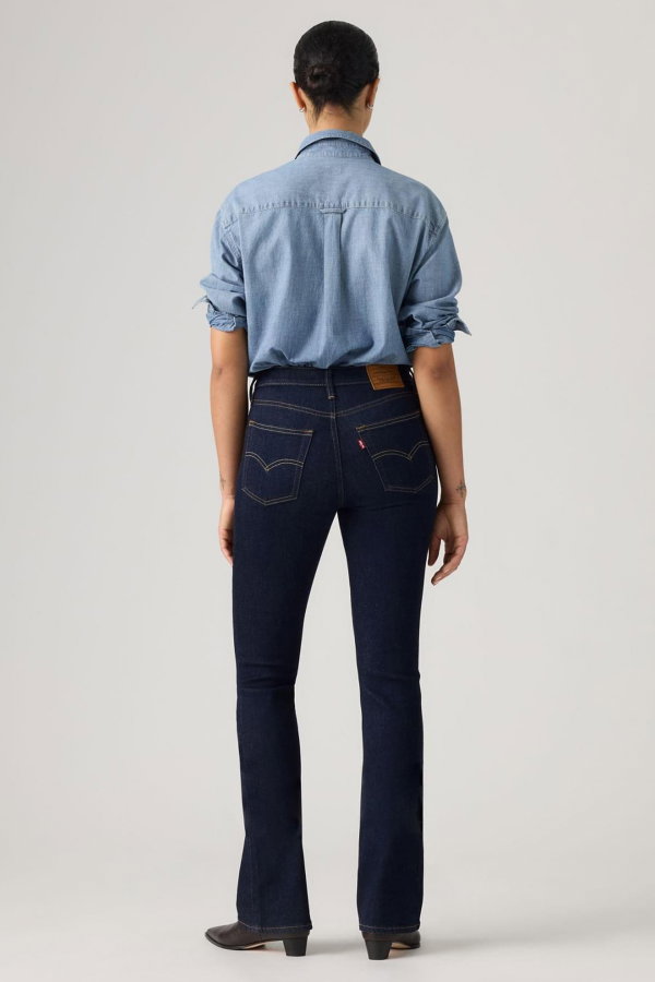Levis 725 Kadın High Rise Bootcut Jeans Pantolon LACIVERT