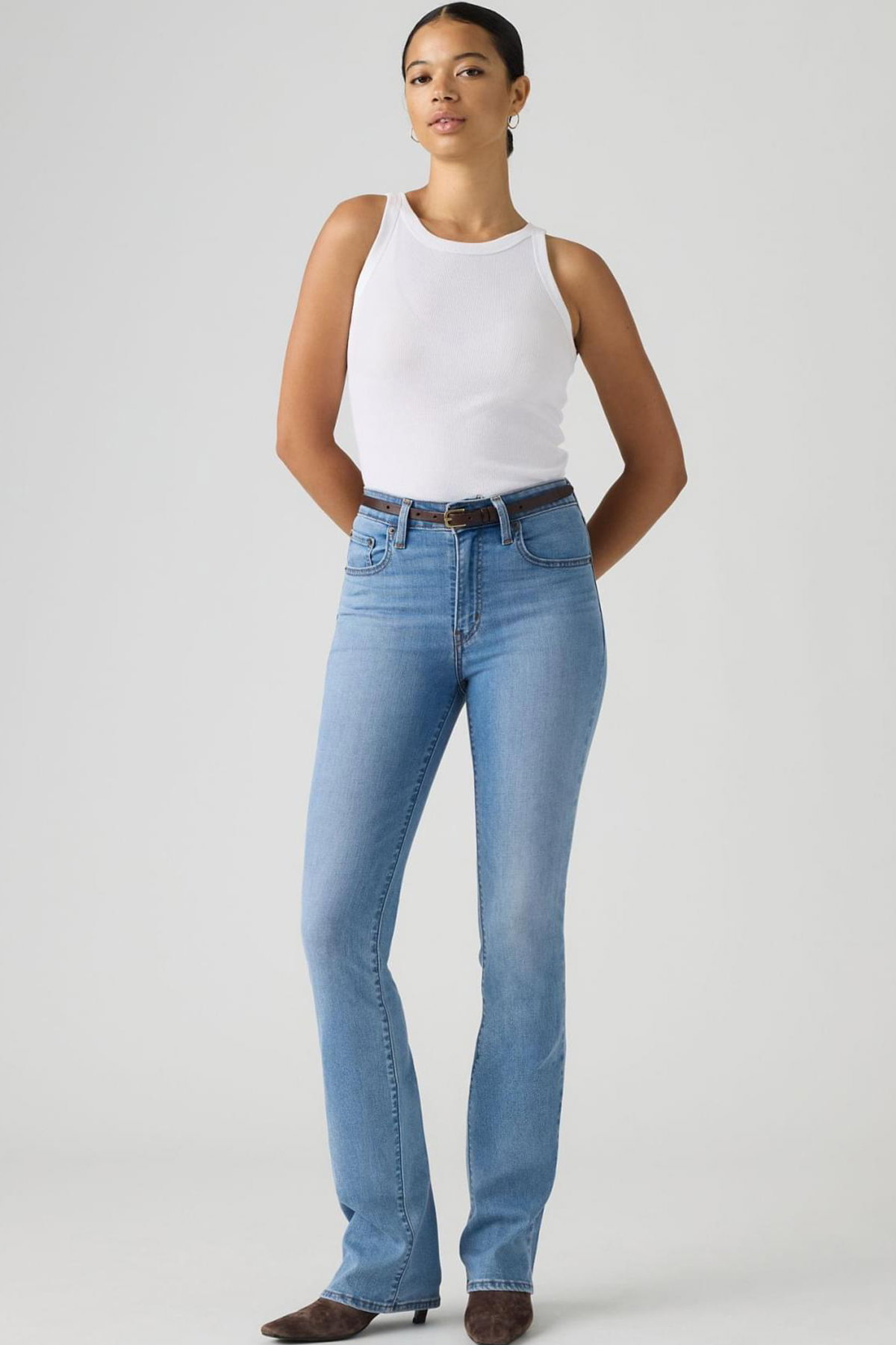Levis 725 Kadın High Rise Bootcut Jeans Pantolon MAVI