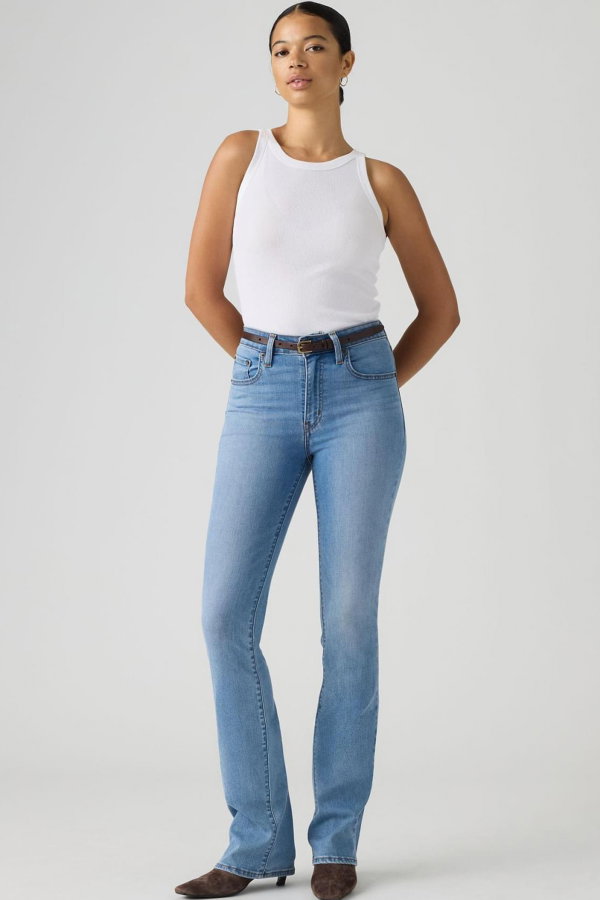 Levis 725 Kadın High Rise Bootcut Jeans Pantolon MAVI