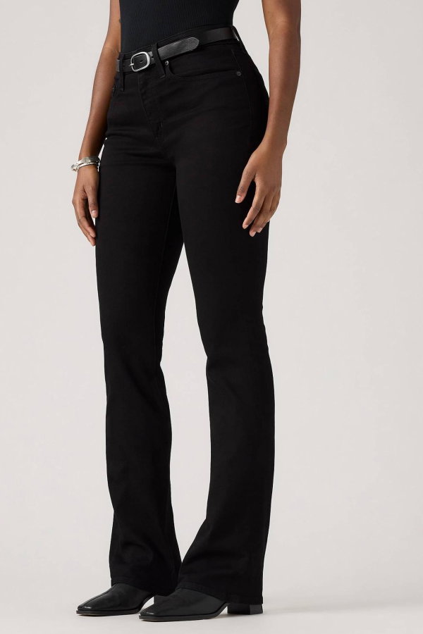 Levis 725 Kadın High Rise Bootcut Jeans Pantolon SIYAH