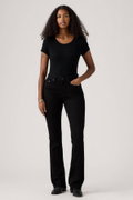 Levis 725 Kadın High Rise Bootcut Jeans Pantolon SIYAH
