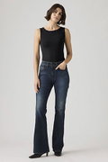 Levis 726 High Rise Flare Kadın Jeans Pantolon LACIVERT