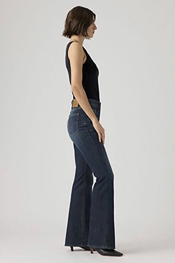 Levis 726 High Rise Flare Kadın Jeans Pantolon LACIVERT