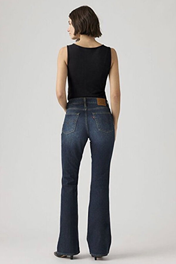Levis 726 High Rise Flare Kadın Jeans Pantolon LACIVERT
