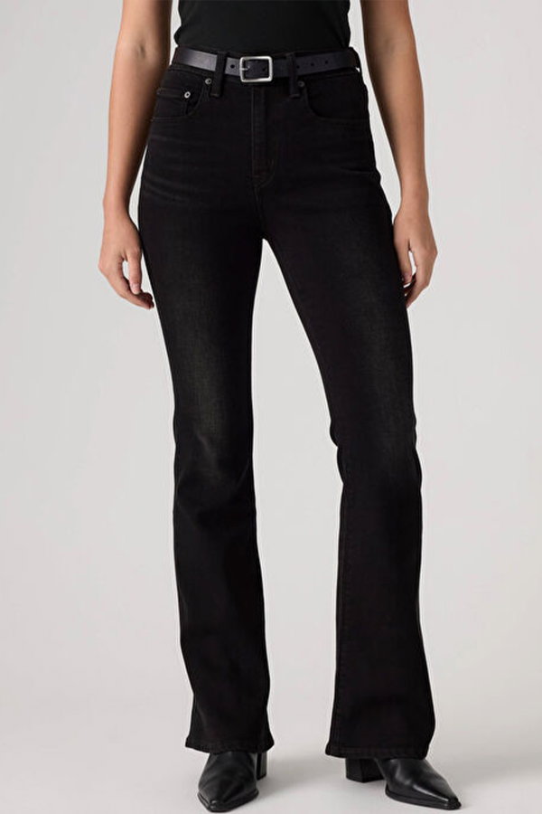Levis 726 High Rise Flare Kadın Jeans  Pantolon SIYAH