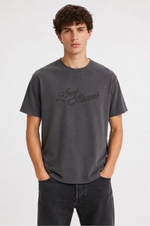 Levis Erkek Bisiklet Yaka T-shirt ANTRASIT