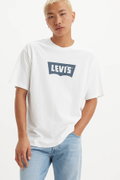 Levis Erkek Bisiklet Yaka T-shirt BEYAZ