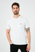 Levis Erkek Bisiklet Yaka T-shirt BEYAZ