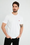 Levis Erkek Bisiklet Yaka T-shirt BEYAZ