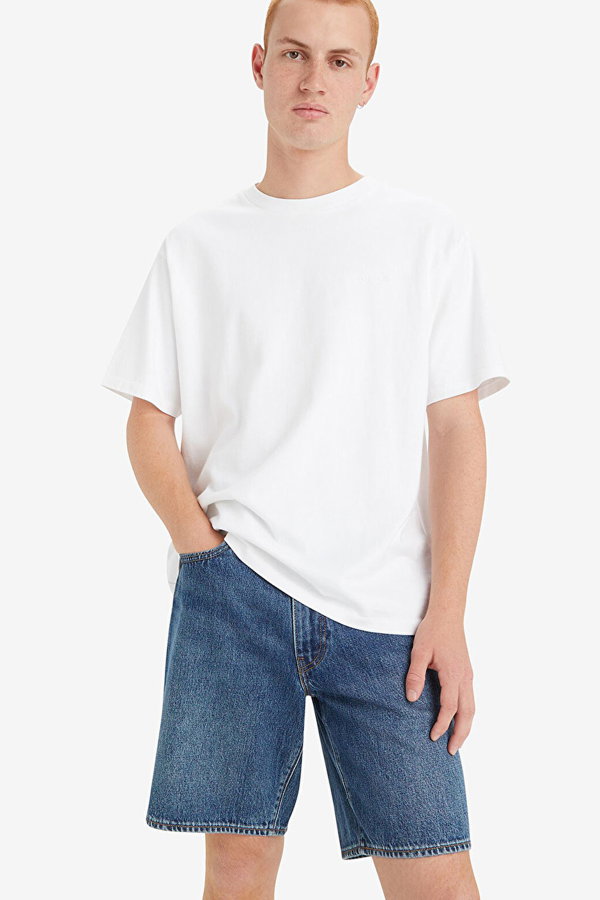 Levis Erkek Bisiklet Yaka T-shirt BEYAZ