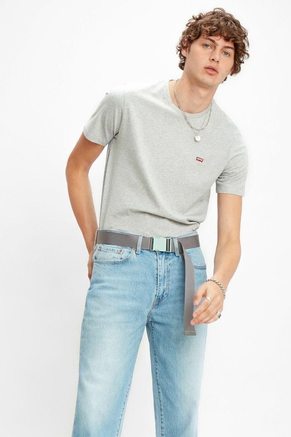 Levis Erkek  Bisiklet Yaka T-shirt GRI