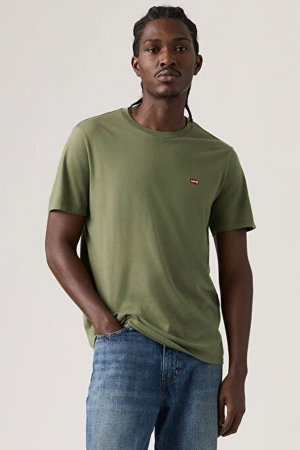 Levis Erkek Bisiklet Yaka T-shirt HAKI