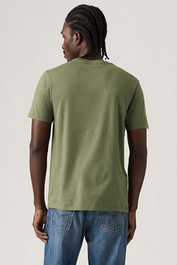 Levis Erkek Bisiklet Yaka T-shirt HAKI