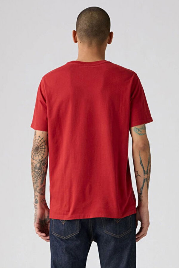 Levis Erkek Bisiklet Yaka T-shirt KIRMIZI