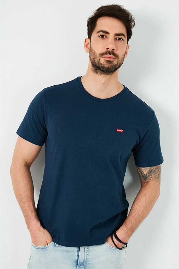 Levis Erkek Bisiklet Yaka T-shirt LACIVERT