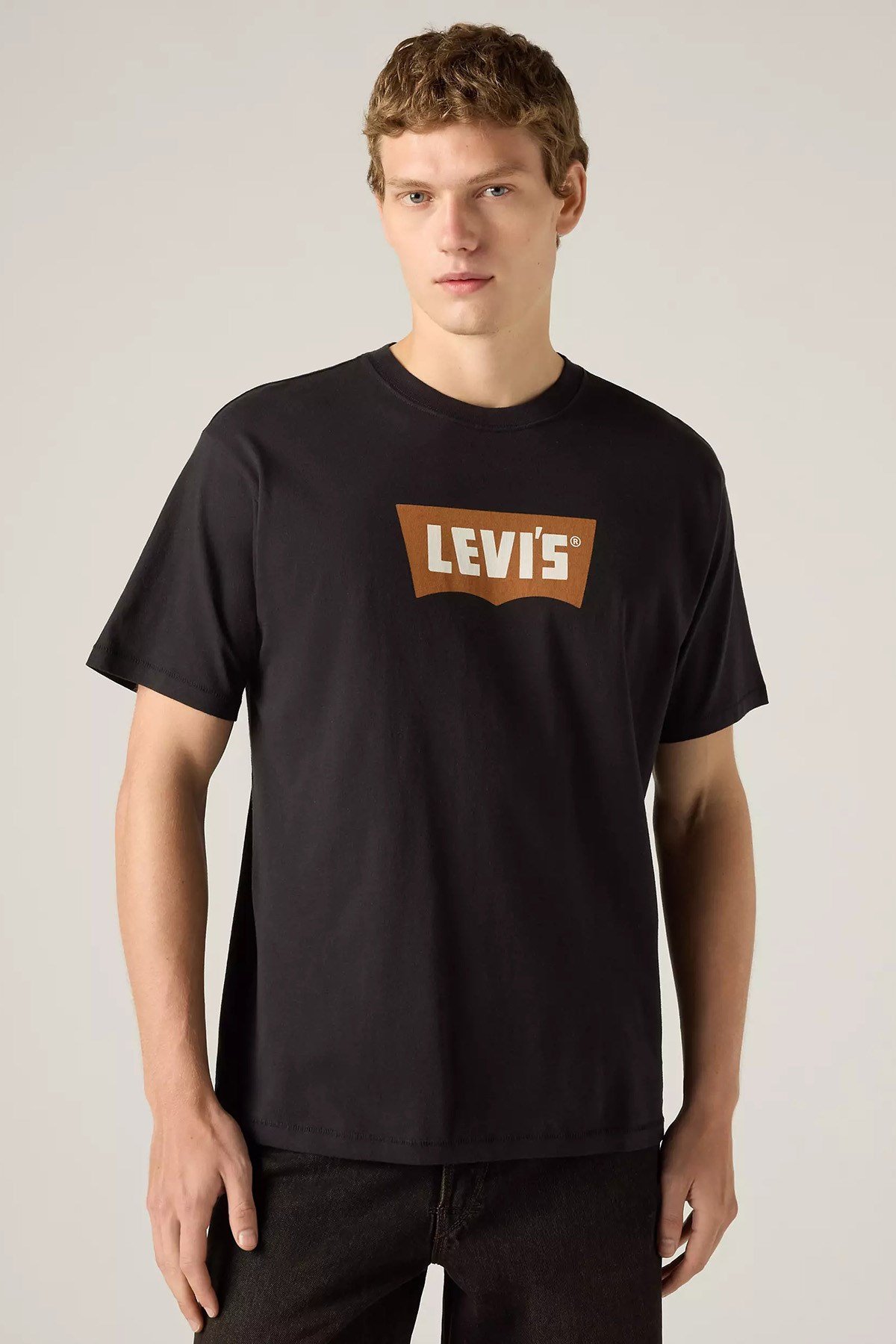 Levis Erkek Bisiklet Yaka T-shirt SIYAH