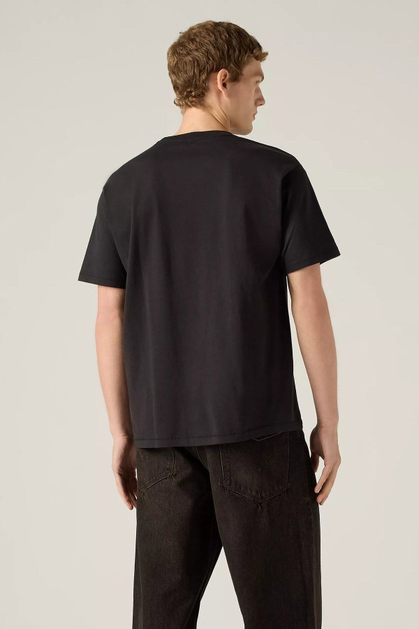 Levis Erkek Bisiklet Yaka T-shirt SIYAH