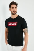 Levis Erkek Bisiklet Yaka T-shirt SIYAH