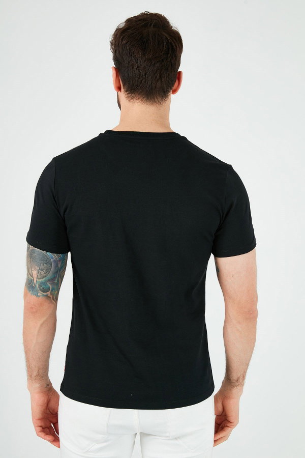 Levis Erkek Bisiklet Yaka T-shirt SIYAH