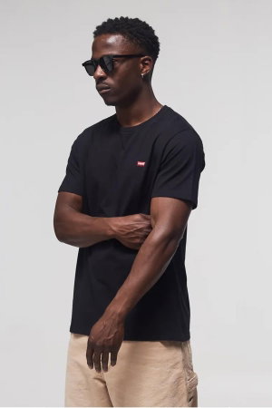 Levis Erkek Bisiklet Yaka T-shirt SIYAH
