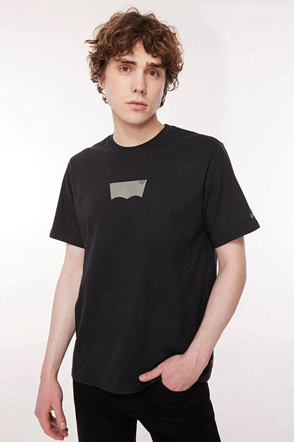 Levis Erkek Bisiklet Yaka T-shirt SIYAH