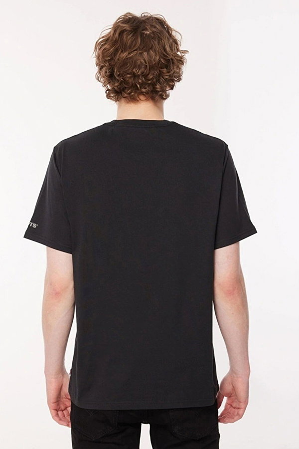 Levis Erkek Bisiklet Yaka T-shirt SIYAH