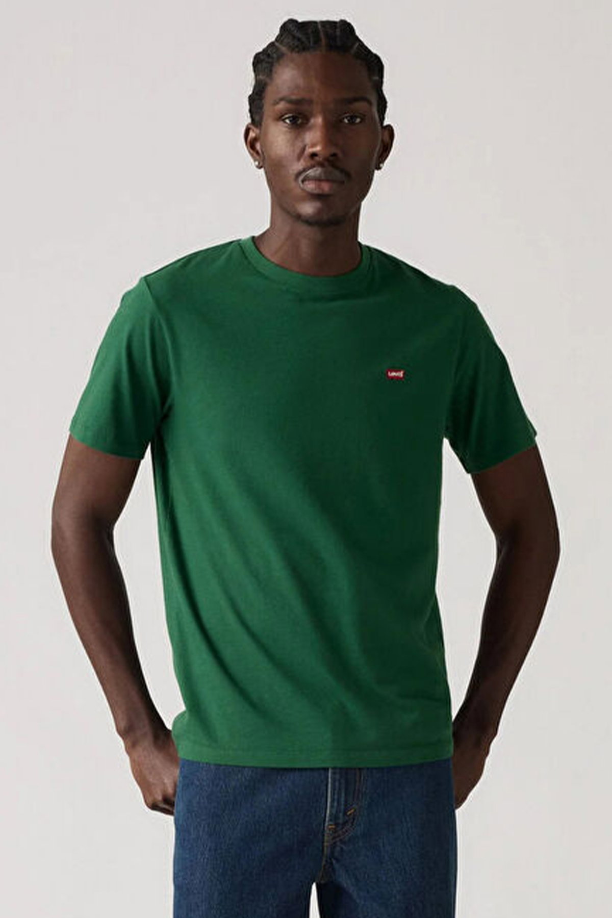 Levis Erkek Bisiklet Yaka T-shirt YESIL