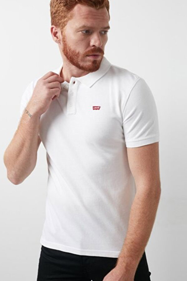 Levis Erkek Polo Yaka T-shirt BEYAZ