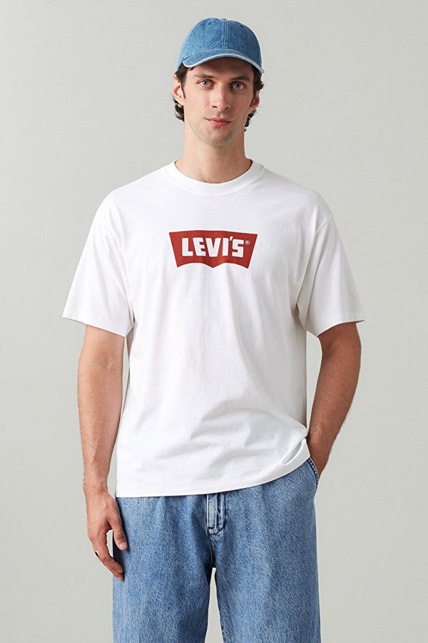 Levis Erkek Vintage Fıt Bisiklet Yaka T-shirt BEYAZ