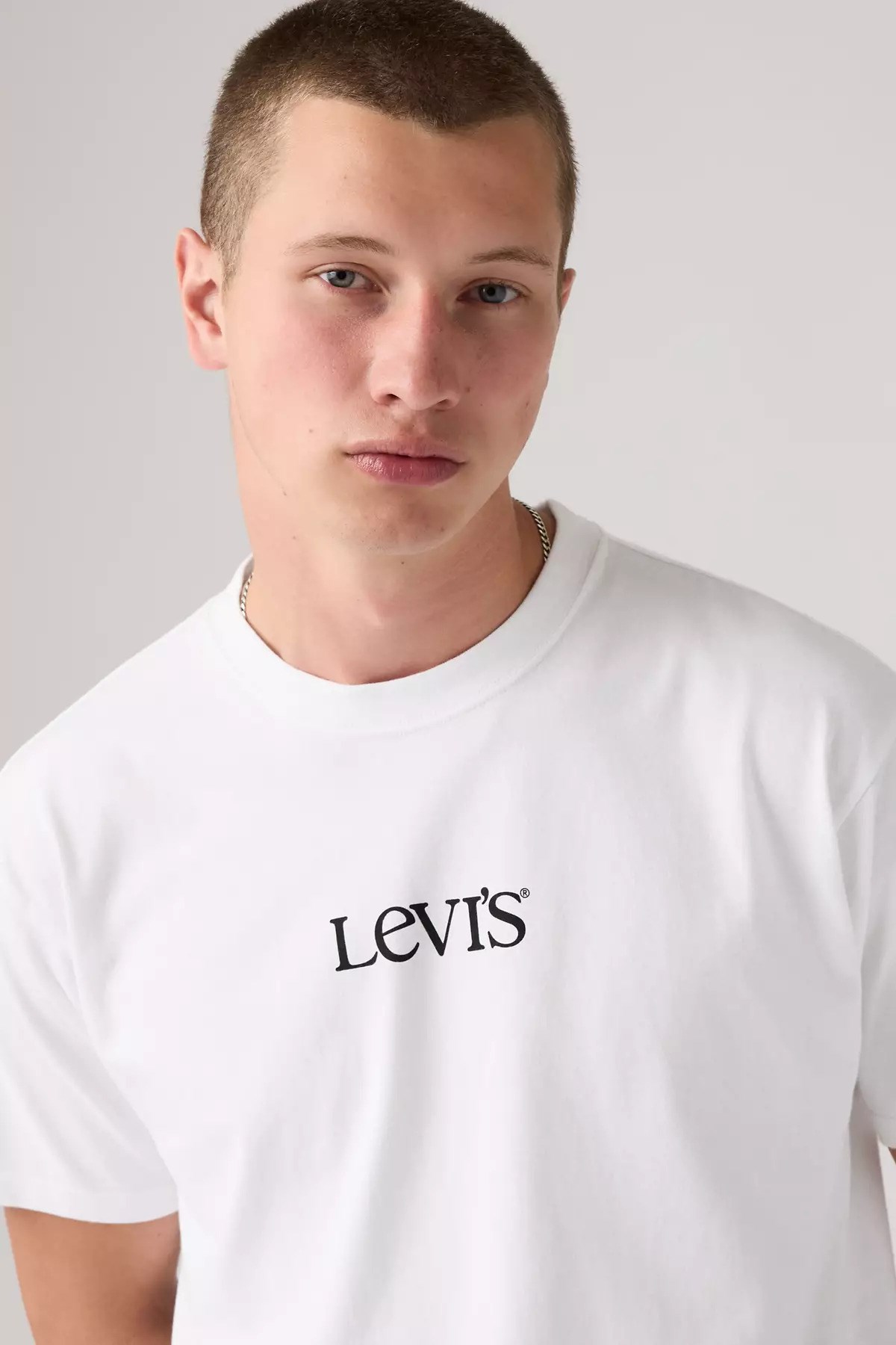 Levis Erkek Vintage Fıt Bisiklet Yaka T-shirt BEYAZ
