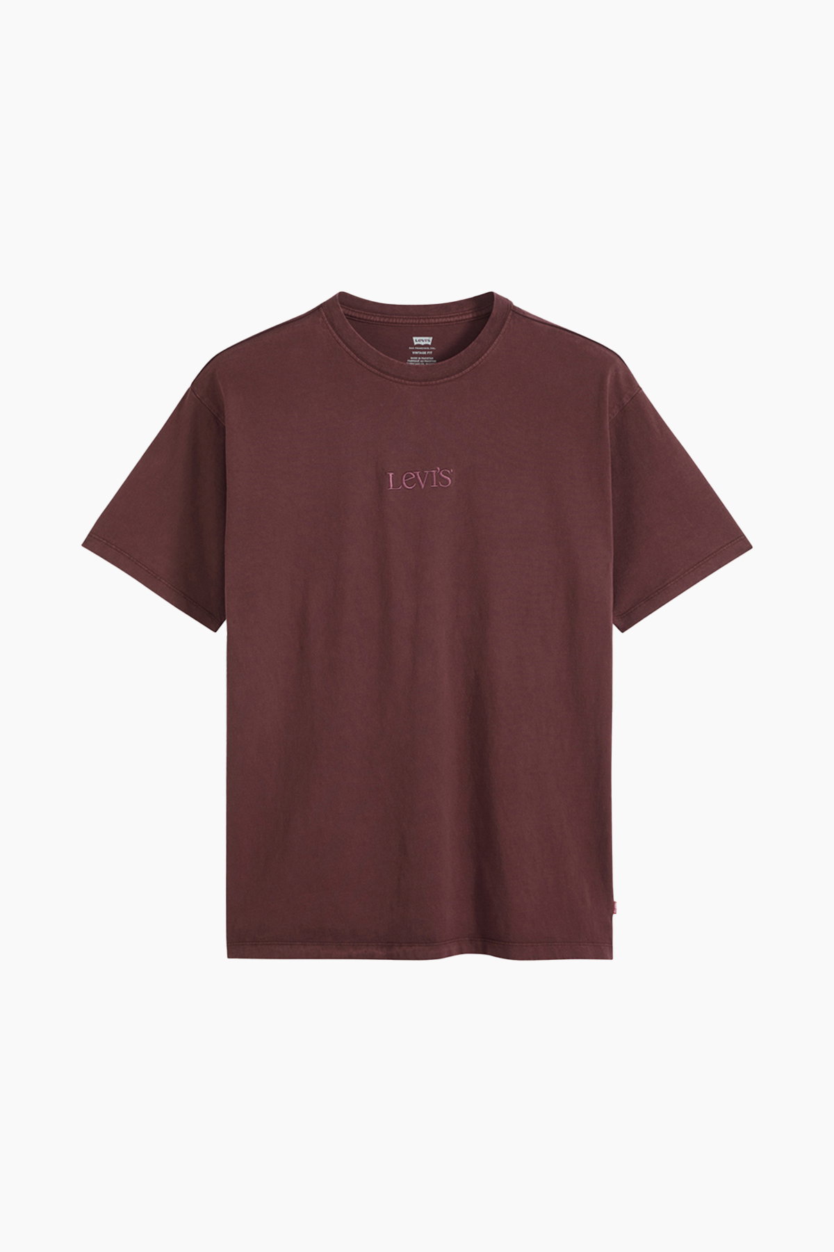 Levis Erkek Vintage Fıt Bisiklet Yaka T-shirt BORDO