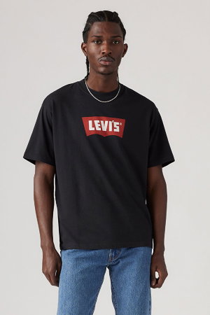 Levis Erkek Vintage Fıt Bisiklet Yaka T-shirt SIYAH