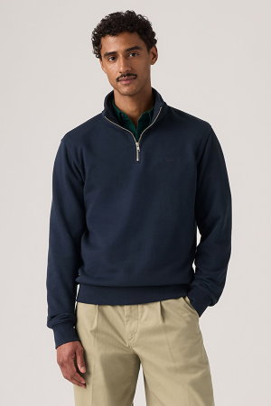 Levis Erkek Yarım Fermuarlı Sweatshirt LACIVERT