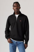 Levis Erkek Yarım Fermuarlı Sweatshirt SIYAH