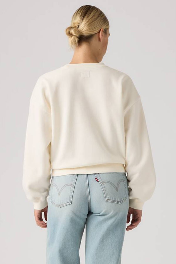 Levis Kadın Bisiklet Yaka Sweatshirt KREM