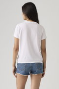 Levis Kadın Bisiklet Yaka T-shirt BEYAZ