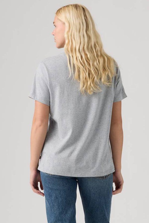 Levis Kadın Bisiklet Yaka T-shirt GRI