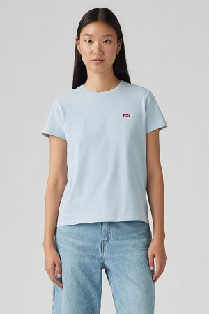 Levis Kadın Bisiklet Yaka T-shirt MAVI