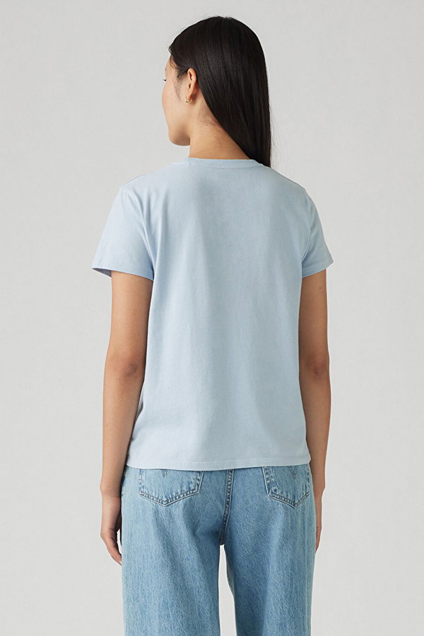 Levis Kadın Bisiklet Yaka T-shirt MAVI